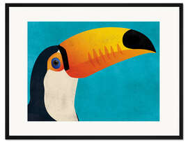 Gerahmter Kunstdruck Tukan - coico