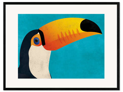 Impression artistique encadrée Toucan