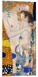 Akrylglastavla  Mor och barn - Gustav Klimt