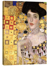 Lærredsbillede  Portræt af Adele Bloch-Bauer (detalje) - Gustav Klimt