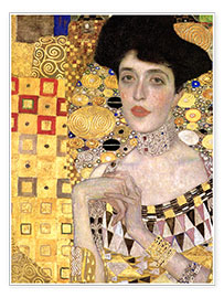 Poster  Portrait d&#039;Adele Bloch-Bauer (détail) - Gustav Klimt