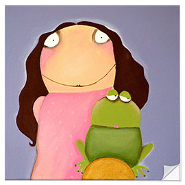 Selvklebende plakat The Frog Princess