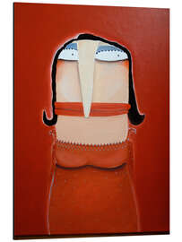 Magnettafel Unsere Tante Bartsch in rot