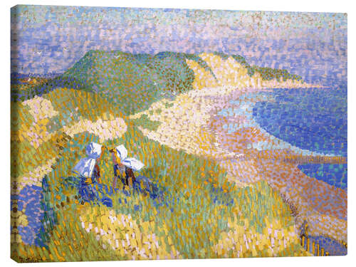 Canvas-taulu Dunes and sea in Zoutelande