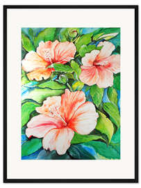 Gerahmter Kunstdruck Hibiskus