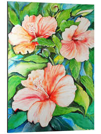 Magnettafel Hibiskus