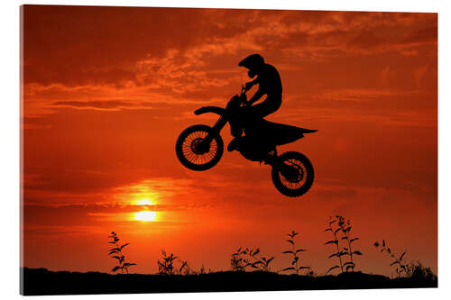 Acrylic print Motocross