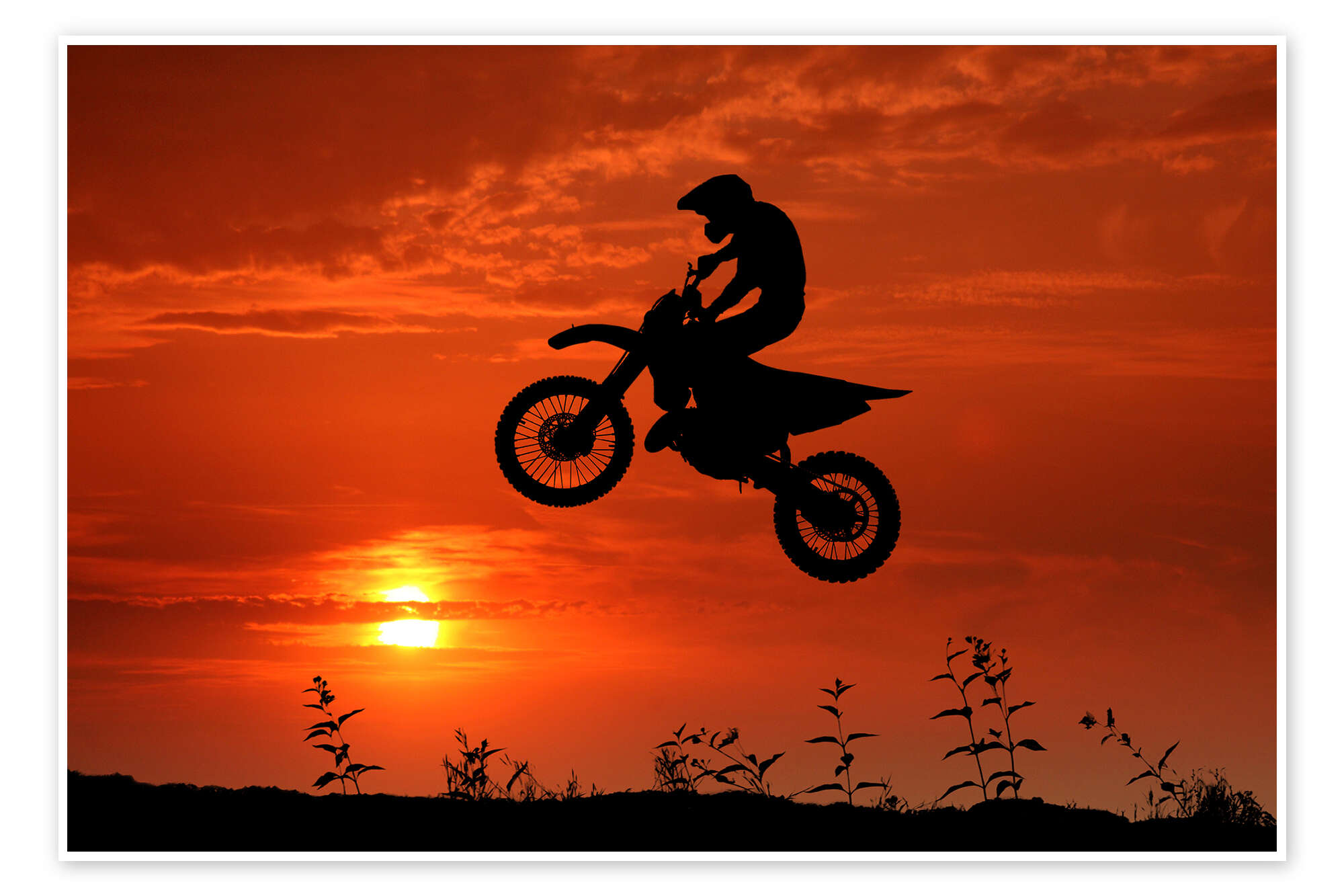 Moto-cross de Filtergrafia en poster, tableau sur toile et plus