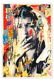 Wandbild Bob Dylan - Michiel Folkers