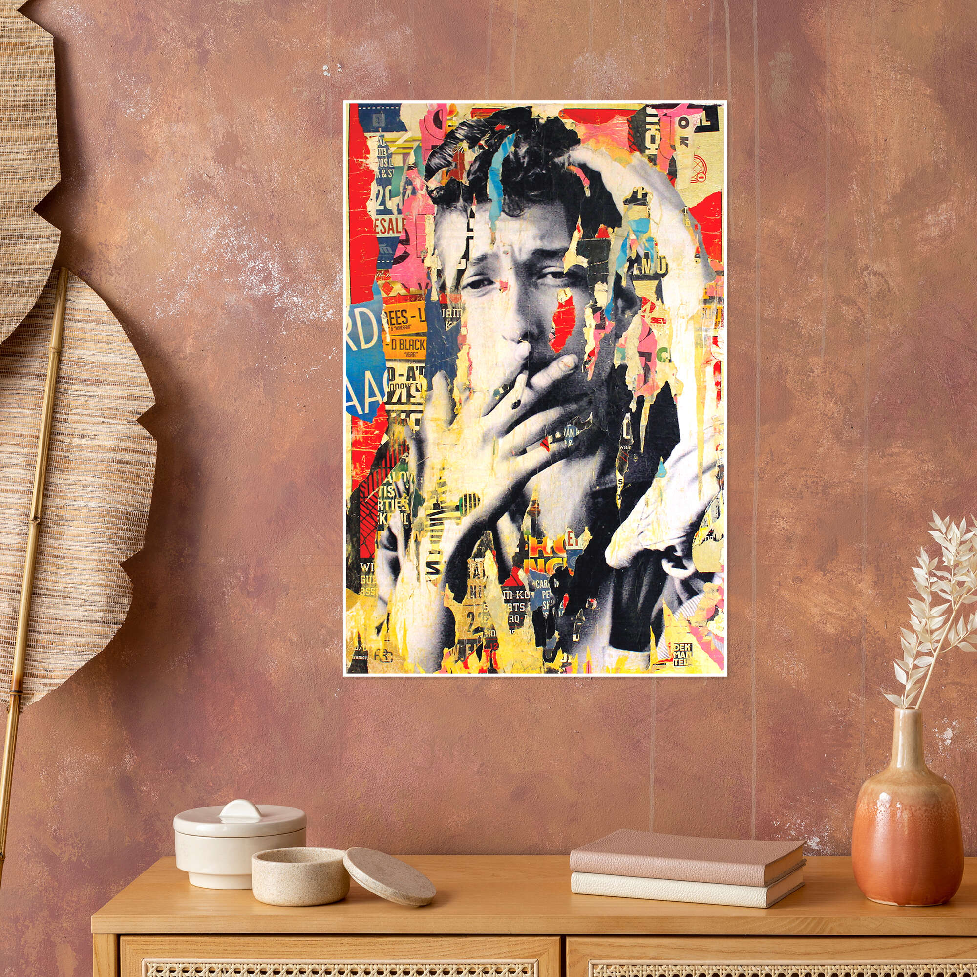 Vintage Bob Dylan Collage Wall Set hotsell Unique Hipster Decor Arrangement for Folk Music Lover with Eclectic Ephemera