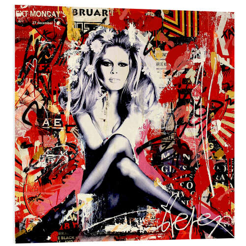 Tableau en PVC Brigitte Bardot, Saint Tropez II