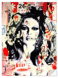 Selvklebende plakat Brigitte Bardot - She's Your Friend I