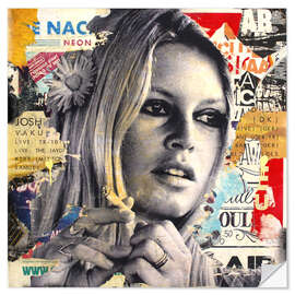 Wall sticker Brigitte Bardot is Smoking Hot I