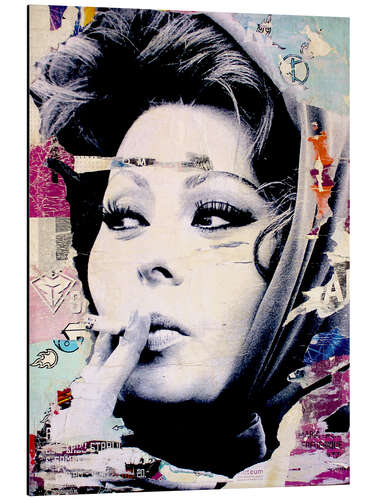 Aluminium print Sophia Loren I