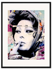 Gerahmter Kunstdruck Sophia Loren I