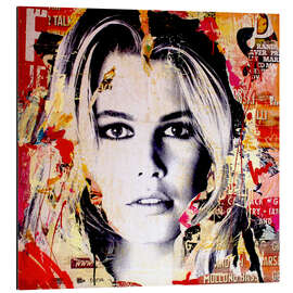 Aluminium print Claudia Schiffer