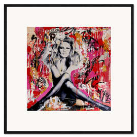 Framed art print Brigitte Bardot in St. Tropez