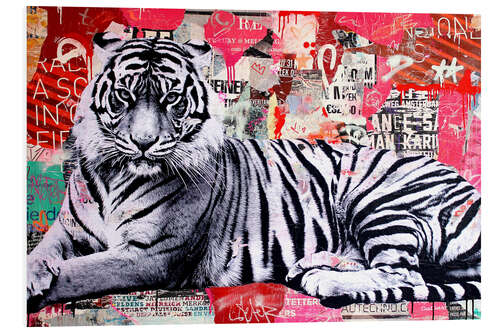 Tableau en PVC Tigre street art