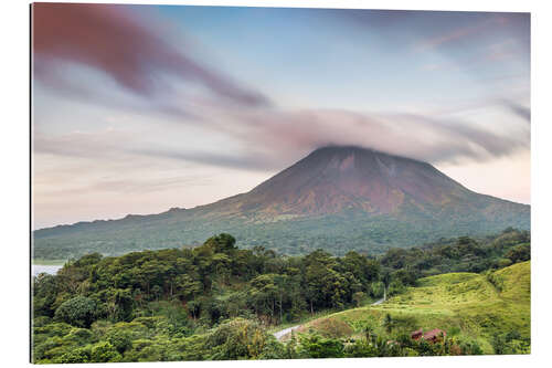 Gallery Print Landschaft: Vulkan Arenal bei Sonnenuntergang, Costa Rica