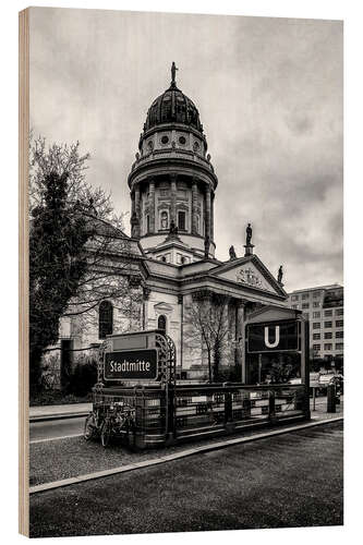 Holzbild Gendarmenmarkt Stadtmitte Berlin