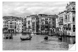 Naklejka na ścianę Venice black and white