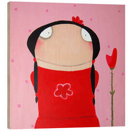 Cuadro de madera Our Rose-Red