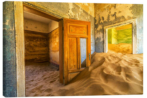 Canvas print Sand in the Premises of an Abandoned House I