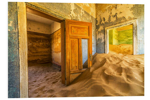 Foam board print Sand in the Premises of an Abandoned House I