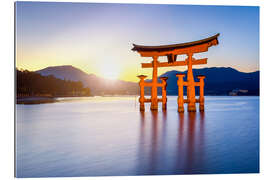 Gallery Print Japanisches Torii beim Itsukushima Schrein in Miyajima