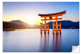 Wandsticker Japanisches Torii beim Itsukushima Schrein in Miyajima