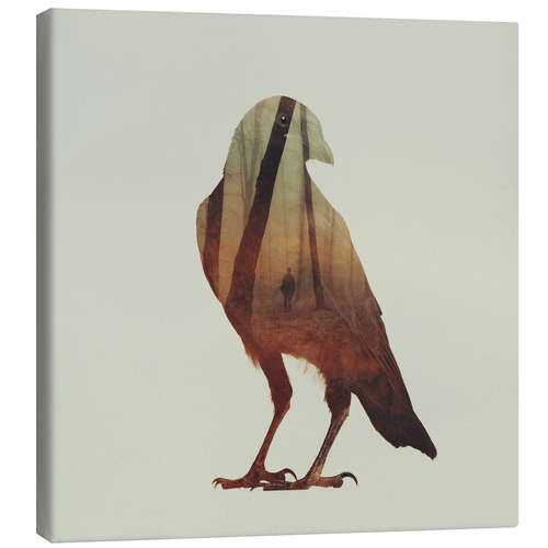 Canvas print crow