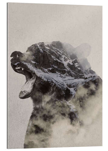 Gallery print Bear In The fog