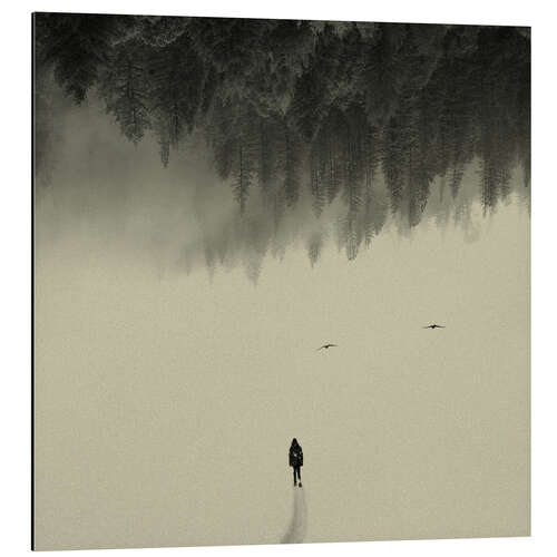 Aluminium print Silent Walk