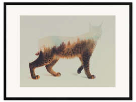 Framed art print Norwegian Woods The Lynx