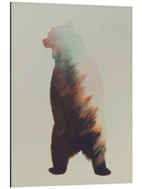 Magnettafel Norwegische Wälder im Bär