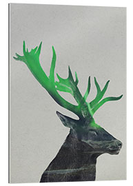 Gallery print Deer In The Aurora Borealis