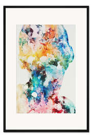 Gerahmter Kunstdruck Fließend