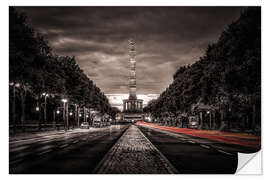 Autocolante decorativo Siegessäule Berlin by Night