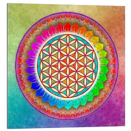 Gallery print Flower of Life, Rainbow Lotus Artwork I