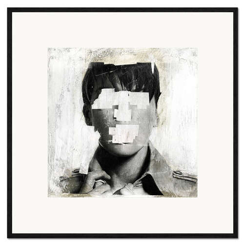 Ingelijste kunstdruk Faceless