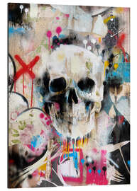 Tableau en aluminium SKULL 