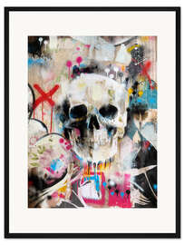 Gerahmter Kunstdruck SKULL
