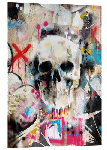 Quadro em plexi-alumínio SKULL 