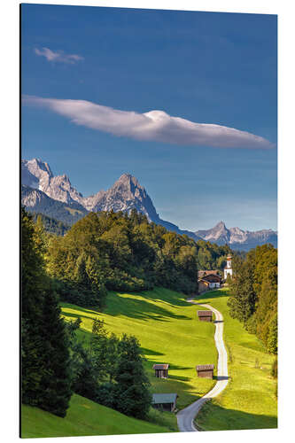 Stampa su alluminio Bavarian Landscape