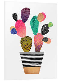 Foam board print Happy cactus