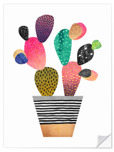 Sticker mural Cactus joyeux