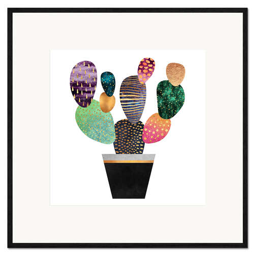 Plakat artystyczny premium w ramie Pretty cactus