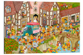 Magnettafel Mein Dorf im Sommer