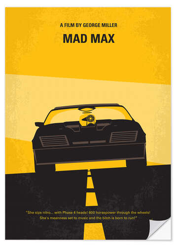 Selvklebende plakat Mad Max 1