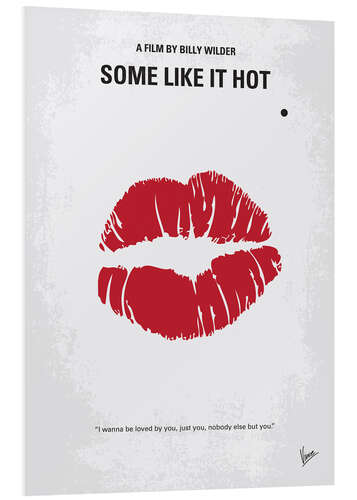 Bilde på skumplate Some like it hot minimal movie poster